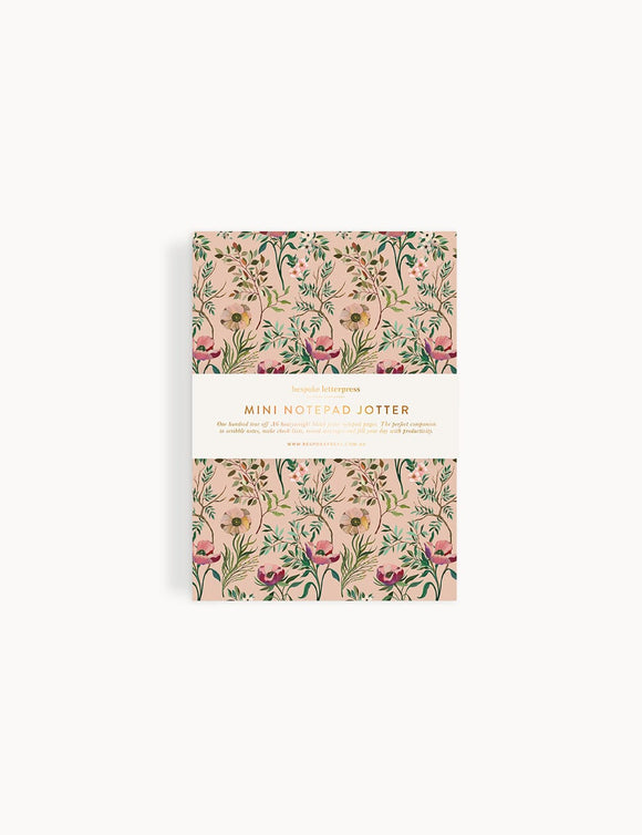 Dancing Poppies A6 Mini Jotter