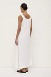 Maree Linen Midi Dress White
