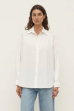 Marigold Long Sleeve Poplin Shirt White