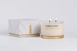 Gold Lid Candle Bowls Strawberries & Champagne