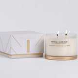 Gold Lid Candle Bowls Patchouli & White Musk