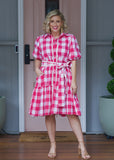 Melody Dress Pink & White Gingham