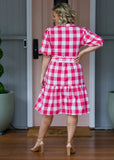Melody Dress Pink & White Gingham