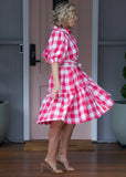 Melody Dress Pink & White Gingham