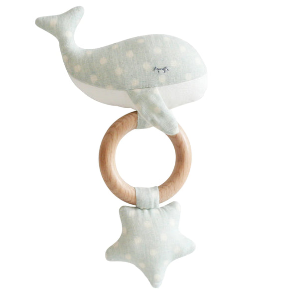Whale Star Teether Toy Duck Egg Blue