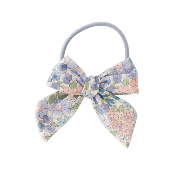 Bow Hair Tie Set Liberty Blue
