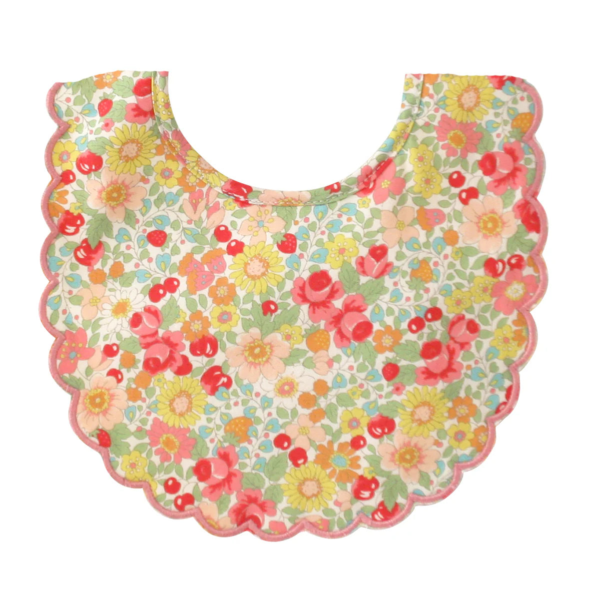 Scallop Bib Spring Blossom – Lazy Sunday Lifestyle