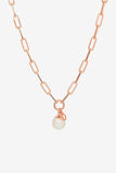 Hayley Rose Gold Pearl Necklace