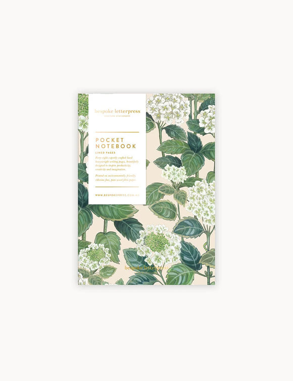 Hydrangea Pocket Notebook