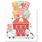 Farm Animals Milestone Muslin Set