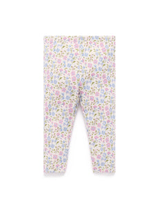 Thick Leggings with Pockets Country Floral