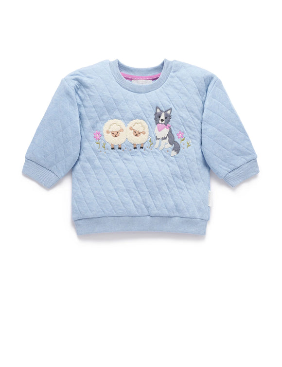 Quilted Windcheater Country Air Melange