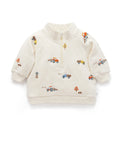 Embroidered Windcheater Farm Vehicles Broderie