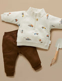 Embroidered Windcheater Farm Vehicles Broderie