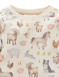 Farm Animals Thick LS Tee