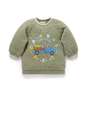 Quilted Windcheater Olive Melange