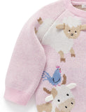 Animal Crackers Jumper Primrose Jacquard