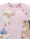 Animal Crackers Jumper Primrose Jacquard