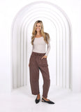 Leo Barrel Jeans Chocolate