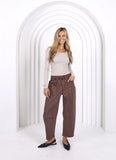 Leo Barrel Jeans Chocolate