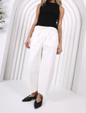 Leo Barrel Jeans White