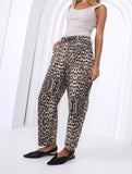 Leo Barrel Jeans Leopard