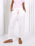 Charlie Barrel Pants Off White