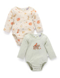 2 Pack Bodysuit Woodland Print