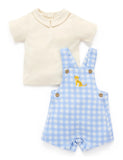 Gingham Overall Set Carribean Gingham