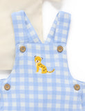 Gingham Overall Set Carribean Gingham