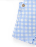Gingham Overall Set Carribean Gingham