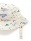 Bucket Hat Whale Print