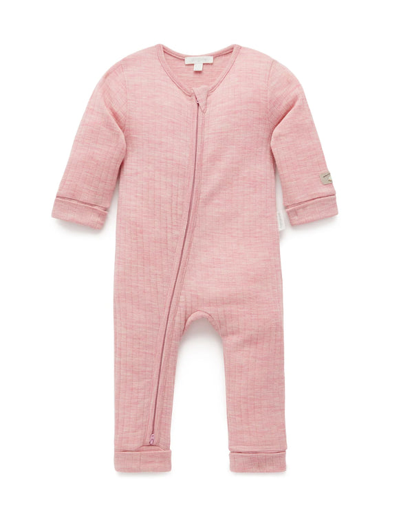 Australian Merino Growsuit Marshmallow Melange