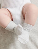 Baby 3 Pack Socks Pale Grey Melange