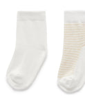 Baby 3 Pack Socks Pale Wheat Melange/ Vanilla