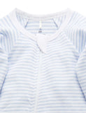 Pale Blue 2 Pack Zip Growsuit Spots/Stripes