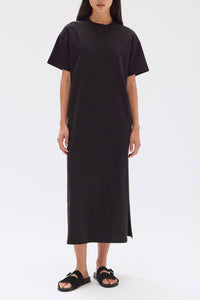 Portia Jersey Tee Dress Black