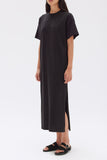 Portia Jersey Tee Dress Black