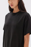 Portia Jersey Tee Dress Black