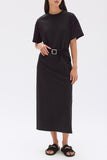 Portia Jersey Tee Dress Black