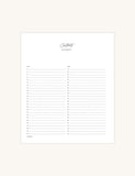 Heirloom Recipe Book Blue Stripe