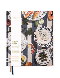 Heirloom Recipe Book Blue Stripe