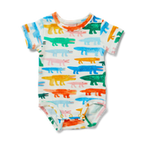 Crocodile Smile Short Sleeve Bodysuit