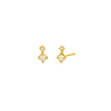 Clemence Studs Gold