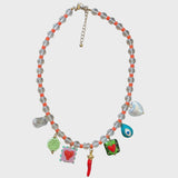 Beaded Charm Necklace Annie