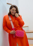 Sally Quilted - Pink/Orange