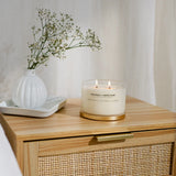 Gold Lid Candle Bowls Patchouli & White Musk