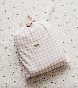 Jersey Fitted Cot Sheet Gingham