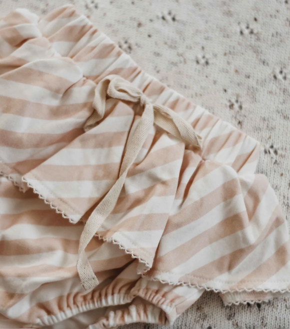 Frill Bloomers Peach Stripes