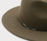 Kleio Wool Fedora in Green Mocha